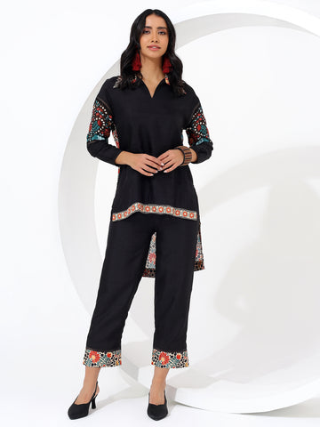 Sylva Co-ord Set - Black
