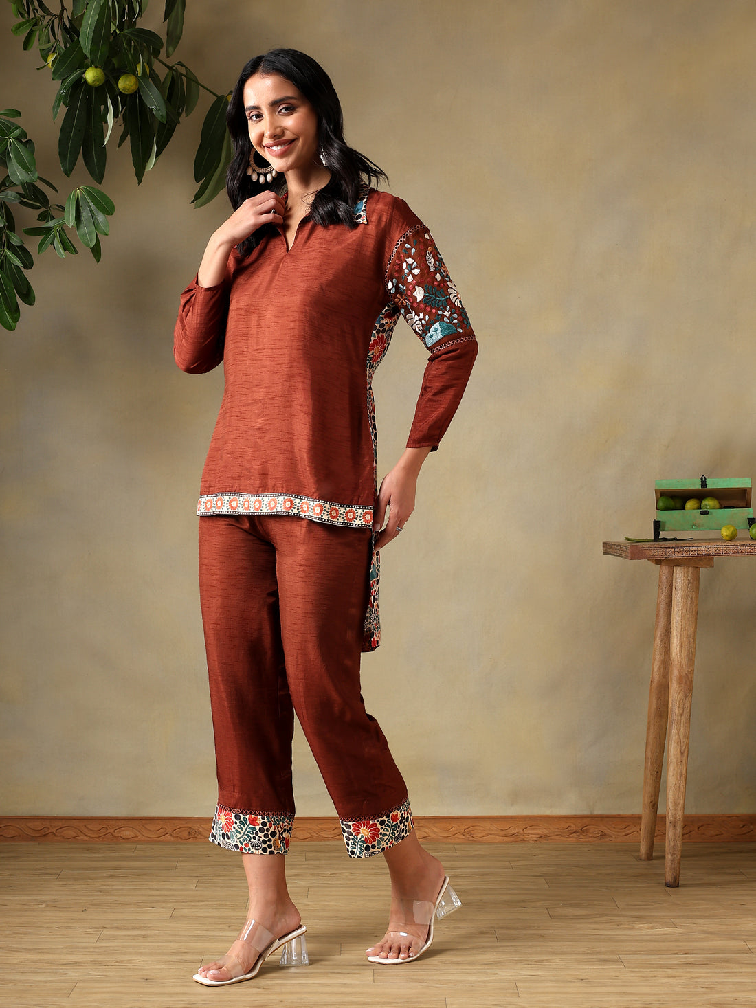 Sylva Co-ord Set - Brown